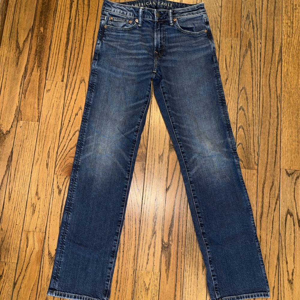 American Eagle Jeans Men's Flex 29/34 Original Bootcut Blue Med Wash 100% Cotton
